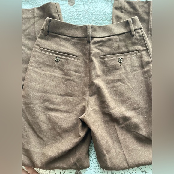 Uniqlo Brown Wool-blend Trousers - Picture 6 of 11